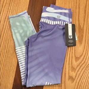 Women's Sotiufit Purple and Green Leggings